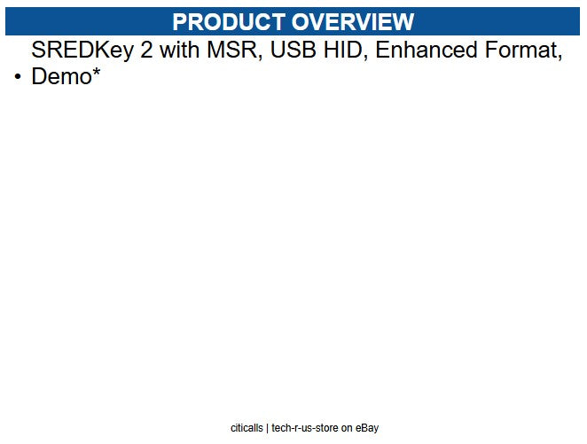 ID Tech IDSK2-535ED SREDKey 2 w/MSR, USB HID, Enhanced Format, Demo