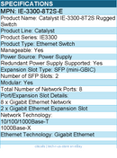 Cisco IE-3300-8T2S-E Catalyst IE-3300-8T2S Rugged Switch - Manageable