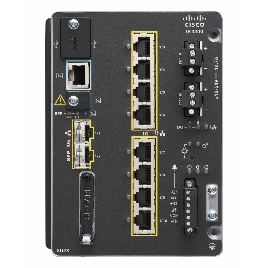 Cisco IE-3300-8T2S-E Catalyst IE-3300-8T2S Rugged Switch - Manageable