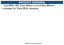 Pelco IMD1-INC Inceiling Mount Adapter for Sarix Multi Cameras