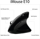 Adesso IMOUSE E10 2.4 GHz RF Wireless Vertical Ergonomic Mouse