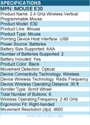 Adesso IMOUSE E30 2.4 GHz Wireless Vertical Programmable Mouse - Optical
