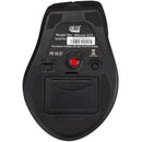 Adesso IMOUSE G25 Wireless Ergonomic Laser Mouse - USB Type A - 1600 dpi - Black