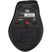 Adesso IMOUSE G25 Wireless Ergonomic Laser Mouse - USB Type A - 1600 dpi - Black
