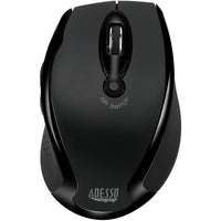 Adesso IMOUSE M20B Wireless Ergonomic Optical Mouse - Optical - 2.40 GHz - Black