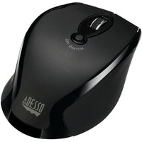 Adesso IMOUSE M20B Wireless Ergonomic Optical Mouse - Optical - 2.40 GHz - Black