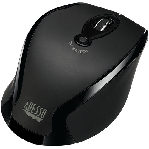 Adesso IMOUSE M20B Wireless Ergonomic Optical Mouse - Optical - 2.40 GHz - Black
