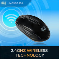 Adesso iMouse S50 - 2.4GHz Wireless Mini Mouse - Travel Mouse - Optical