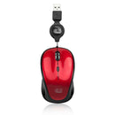 Adesso iMouse S8R - USB Illuminated Retractable Mini Mouse - Optical - Cable