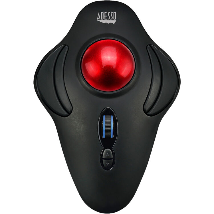 Adesso IMOUSE T40 Wireless Programmable Ergonomic Trackball Mouse - Optical