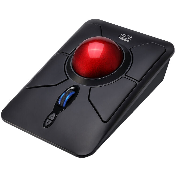 Adesso IMOUSE T50 Wireless Programmable Ergonomic Trackball Mouse - Optical