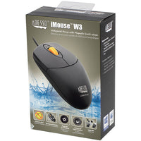 Adesso IMOUSEW3 Waterproof Antimicrobial Mouse with Magnetic Scroll Wheel