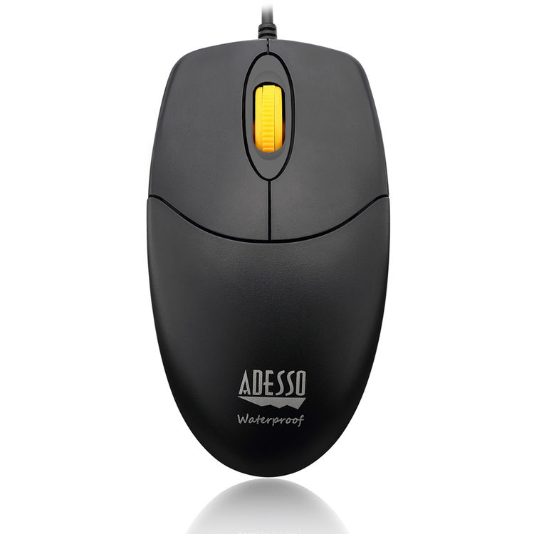 Adesso IMOUSEW3 Waterproof Antimicrobial Mouse with Magnetic Scroll Wheel