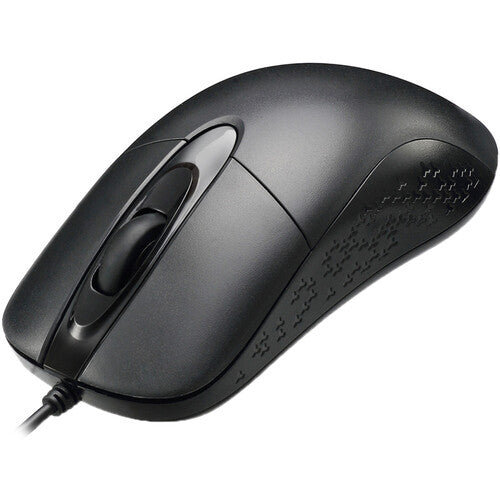 Adesso IMOUSE W4 Waterproof Antimicrobial Optical Mouse - 1000 dpi -Black
