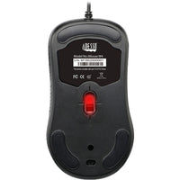 Adesso IMOUSE W4 Waterproof Antimicrobial Optical Mouse - 1000 dpi -Black