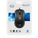 Adesso IMOUSE W4 Waterproof Antimicrobial Optical Mouse - 1000 dpi -Black