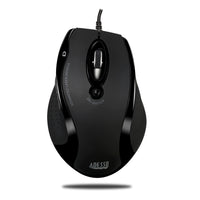 Adesso iMouse G2 - Ergonomic Optical Mouse - Optical - Cable - Black - USB