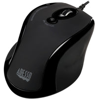 Adesso iMouse G2 - Ergonomic Optical Mouse - Optical - Cable - Black - USB