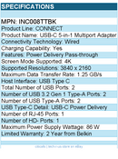 Belkin INC008ttBK USB-C 5-in-1 Multiport Adapter, Laptop Docking Station