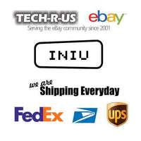 INIU BI-B3 10000 mAh Li-Ion Polymer Power Bank 3A 5V USB-C Charger Adapter Black