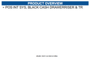 APG Cash Drawer INT320-BL T320 100 Series Cash Drawer Black - Riser & Tray