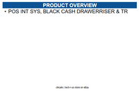 APG Cash Drawer INT320-BL T320 100 Series Cash Drawer Black - Riser & Tray