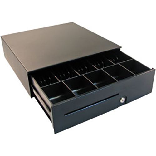 APG Cash Drawer INT320-BL T320 100 Series Cash Drawer Black - Riser & Tray