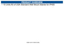 AudioCodes IP405-WALLMOUNT-USA 10 Units, USA IP405 wall mount stands for IP405