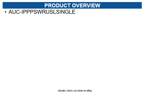 AudioCodes IPP-PS-WR-US-LSINGLE AUC-IPPPSWRUSLSINGLE
