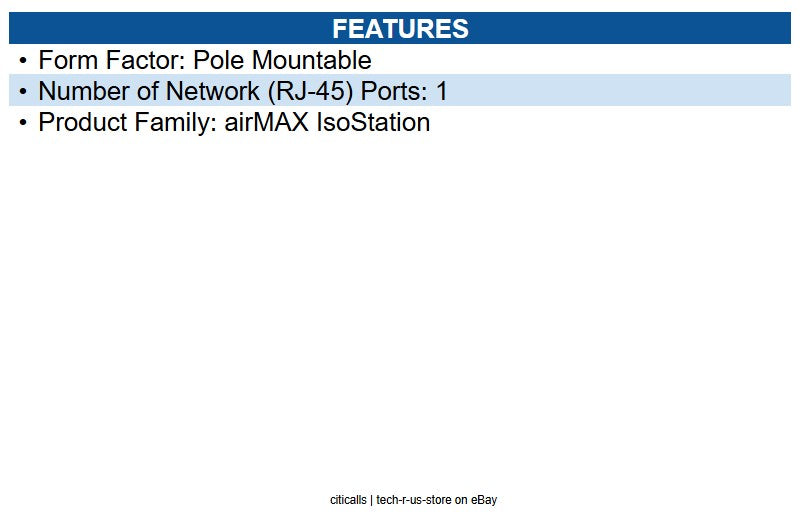 Ubiquiti Networks IS-M5 airMAX IsoStation M5 Radio Modem