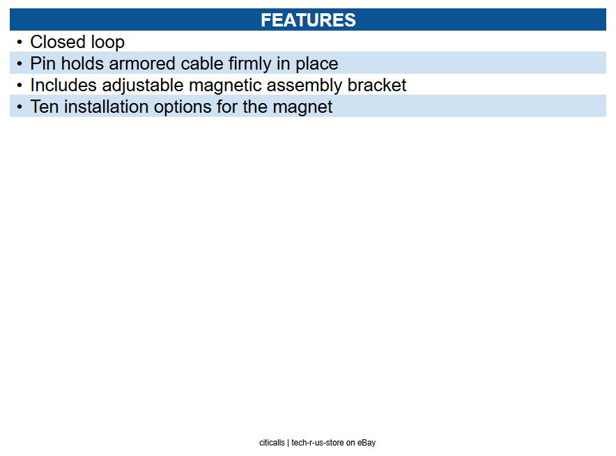Radionix ISN-CMET-4418 Overhead Door Contact, Closed Loop