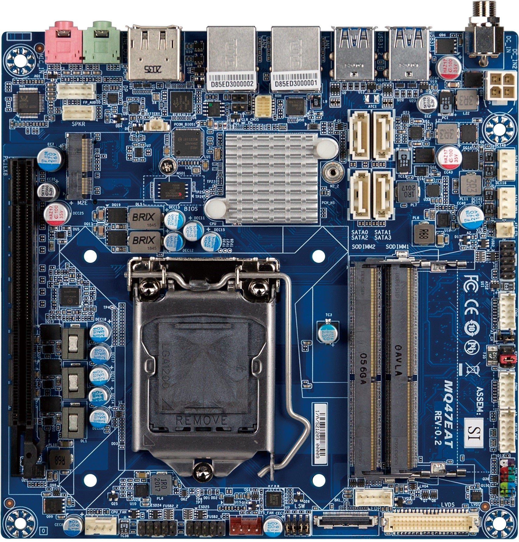 Gigabyte iTXL-Q47EA Motherboard Q470E LGA1200 Max.64GB DDR4 Thin Mini-ITX