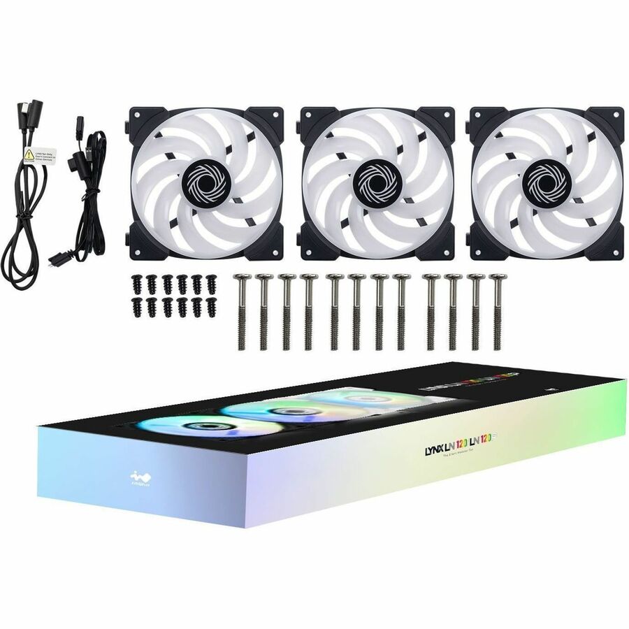 In Win IW-FN-LN120-3PK Lynx LN120 Cooling Fan - 2200 rpm - Black