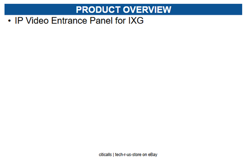 Aiphone IXG-DM7-HIDA IP Video Entrance Panel for IXG
