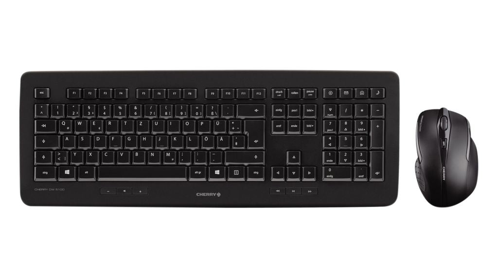 Cherry JD-0520EU-2 DW 5100 USB Wireless RF - English (US) - Black - USB Wireless