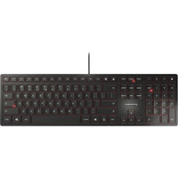 Cherry JK-1600EU-2 KC 6000 SLIM Black Wired Keyboard Full Size Ultra Flat Design
