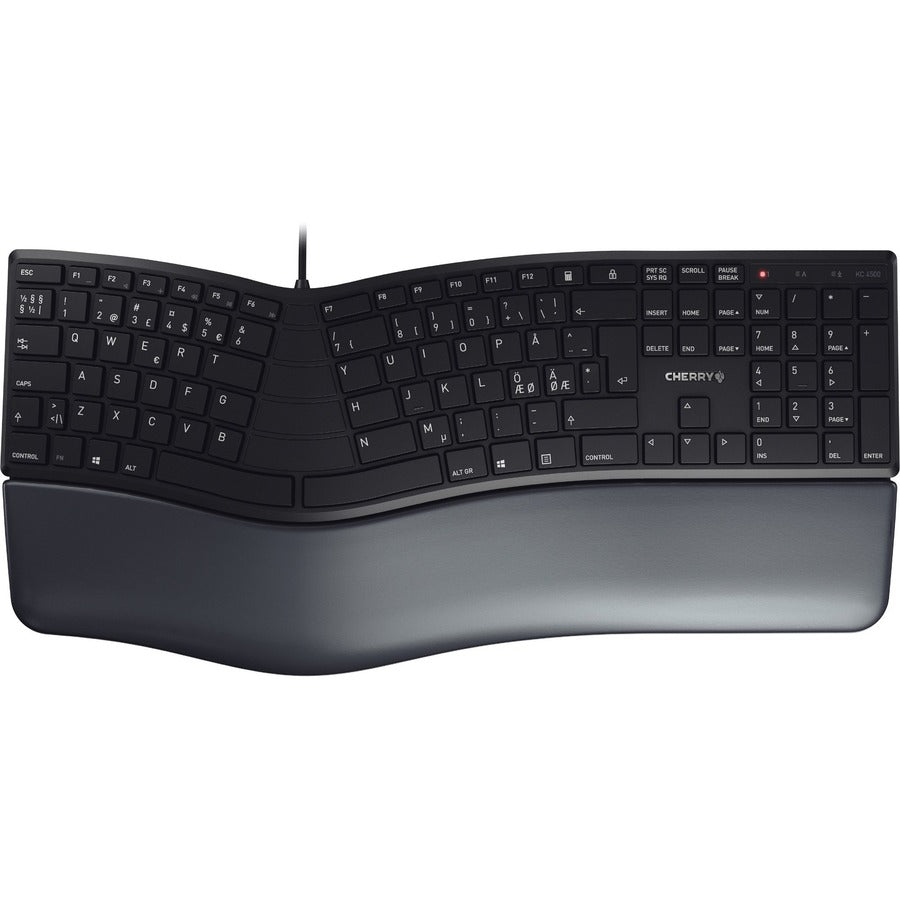 Cherry JK-4500EU-2 ERGO KC 4500 Keyboard Full Size Black - Padded Nonremoveable