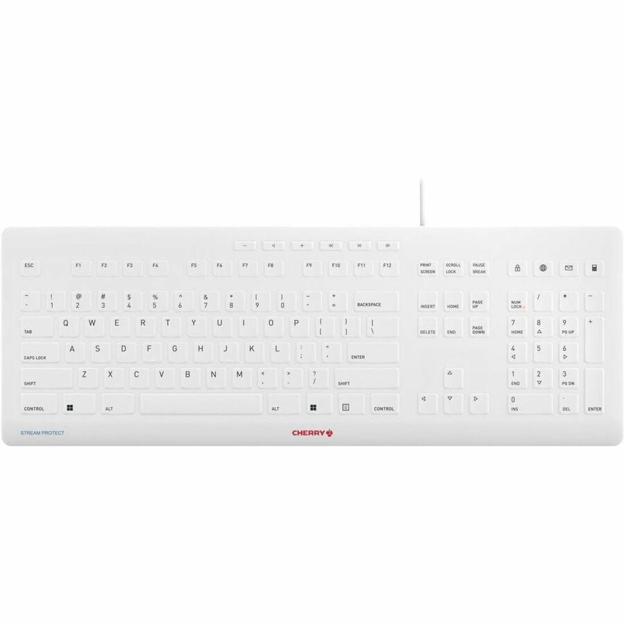 Cherry JK-8502US-0 Stream Wired Keyboard with High Quality Protective Silicone