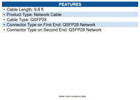 HPE JL307A 100G QSFP28 to QSFP28 3m Direct Attach Copper Cable - 9.84 ft