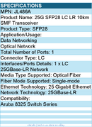 HPE JL486A 25G SFP28 LC LR 10km SMF Transceiver - For Data Networking
