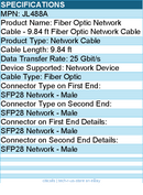HPE JL488A Fiber Optic Network Cable - 9.84 ft Fiber Optic Network Cable