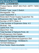 HPE JL558A#ABA 2930F 48G PoE+ 4SFP+ 740W Switch - 48 Ports - Manageable