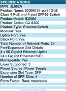 HPE JL662A 6300M 24-port 1GbE Class 4 PoE and 4-port SFP56 Switch