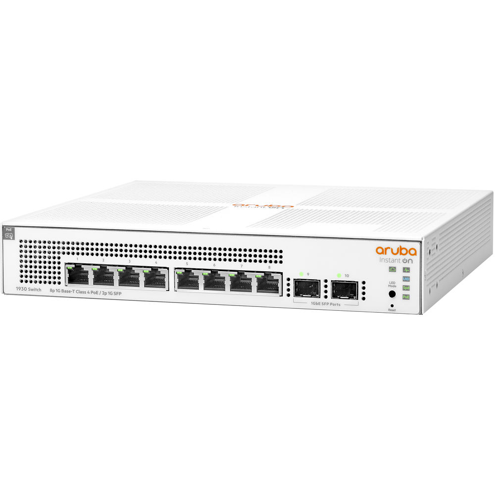 HPE JL681A#ABA Instant On 1930 8G Class4 PoE 2SFP 124W Ethernet Switch
