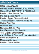 HPE JL686B#ABA Instant On 1930 48G Class4 PoE 4SFP/SFP+ 370W Ethernet Switch