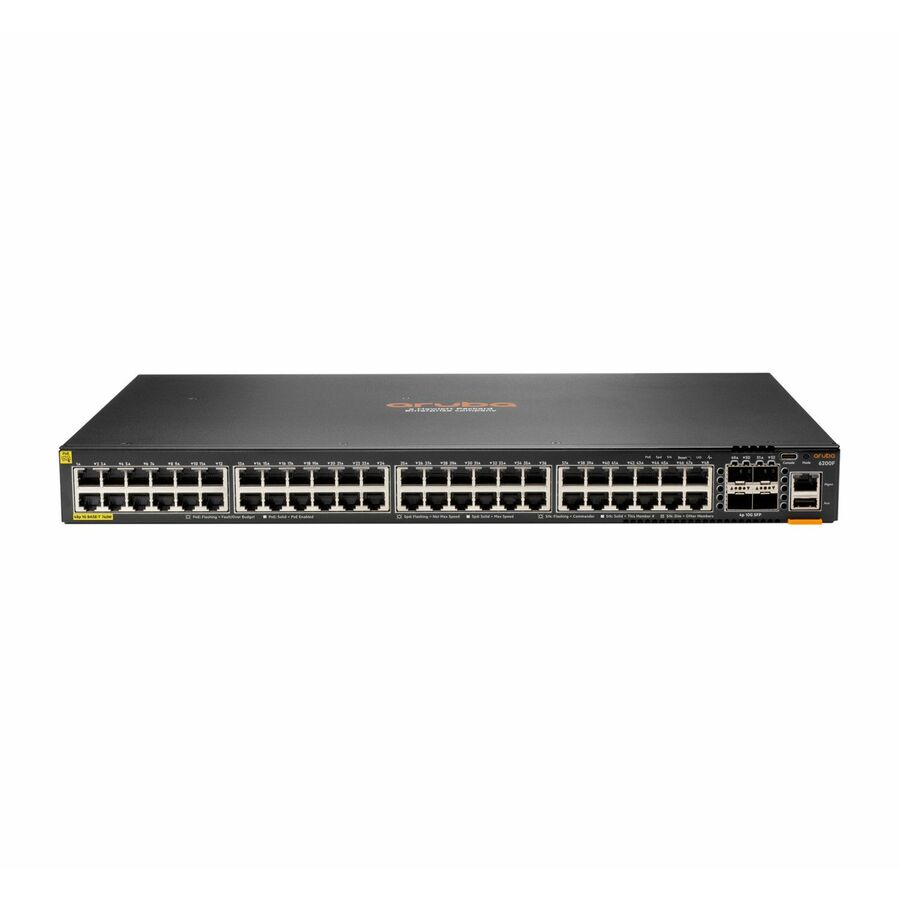 HPE JL728B#ABA Aruba CX 6200F 48G Class 4 PoE 4SFP+ 740W Switch -Ethernet Switch