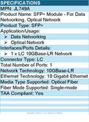 HPE JL749A SFP+ Module - For Data Networking, Optical Network