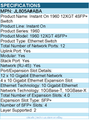 HPE JL805A#ABA Instant On 1960 12XGT 4SFP+ Switch - 12 Ports - Manageable