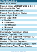 Kensington K33820WW USB-C 8-in-1 Driverless Mobile Dock - for Monitor, Notebook