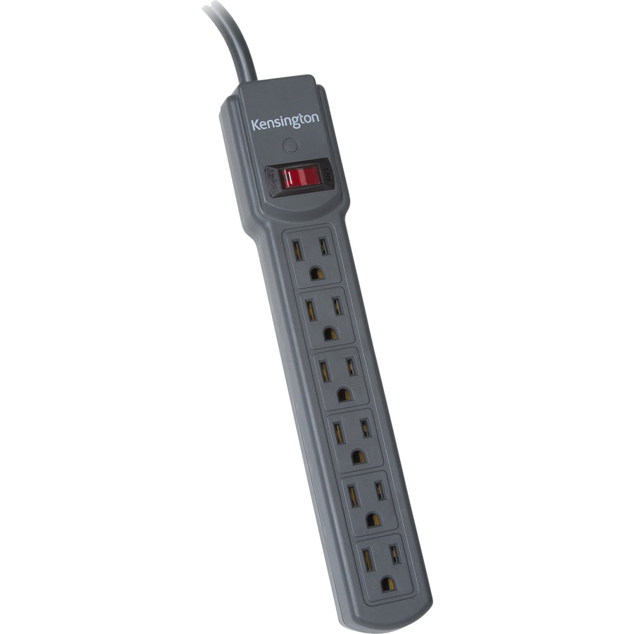 Kensington K38214NA 6-Outlet Power Strip - 6 x AC Power - 4 ft Cord
